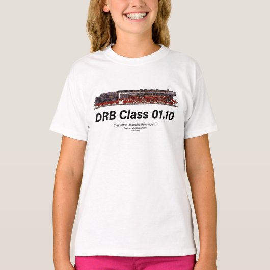 DRB Class 01.10 Deutsche Reichsbahn Steam Train T-shirt (Voorkant)
