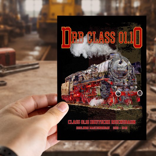DRB Class 01.10 Steam Train. Deutsche Reichsbahn Briefkaart