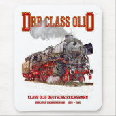 DRB Class 01.10 Steam Train. Deutsche Reichsbahn Muismat (Voorkant)