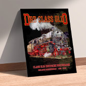 DRB Class 01.10 Steam Train. Deutsche Reichsbahn Poster