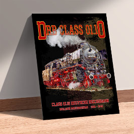 DRB Class 01.10 Steam Train. Deutsche Reichsbahn Poster