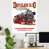 DRB Class 01.10 Steam Train. Deutsche Reichsbahn Poster (Thuiskantoor)