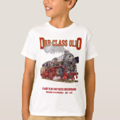 DRB Class 01.10 Steam Train. Deutsche Reichsbahn T-shirt (Voorkant)