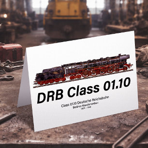 DRB Klasse 01.10 Deutsche Reichsbahn Stoomtrein Bedankkaart