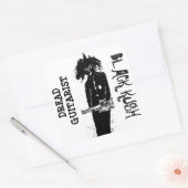 DREAD GITAARIST BLACK KUSH VIERKANTE STICKER (Envelop)