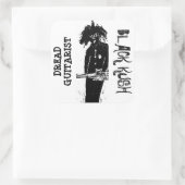 DREAD GITAARIST BLACK KUSH VIERKANTE STICKER (Tas)