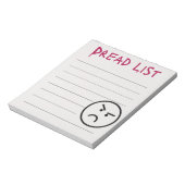 Dread-lijst Notitieblok (Linkerzijde)