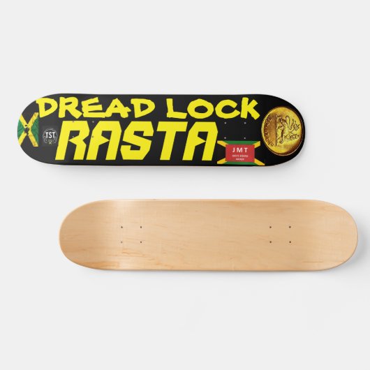 DREAD LOCK RASTA OFFICIEEL 7 3/4-inch skateboard (Horizontaal)