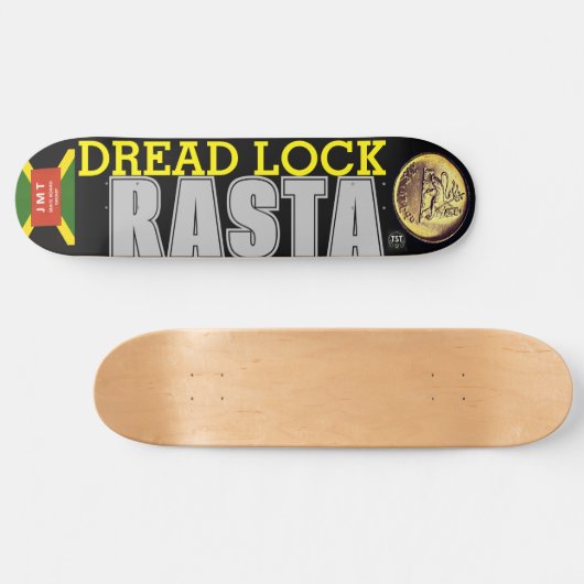 DREAD LOCK RASTA Skateboard (Horizontaal)