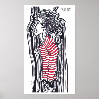 Dread stripped shirt poster
