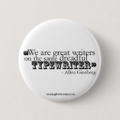 Dreadful schrijfmachine ronde button 5,7 cm (Voorkant)