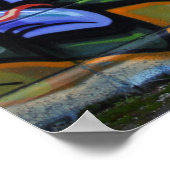 Dreadful Skull met brandende ogen Poster (Hoek)