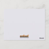 Dreadlock Girl Briefkaart (Achterkant)