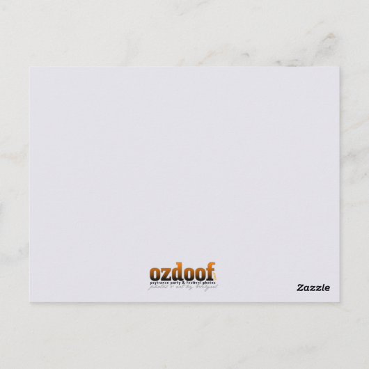 Dreadlock Girl Briefkaart (Achterkant)