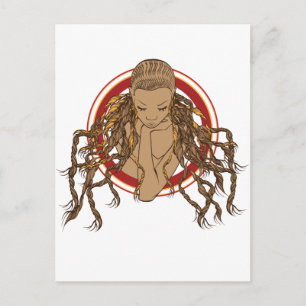 Dreadlock Girl Briefkaart