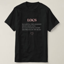 Dreadlock Journey Loc's Definitie T-shirt met eige