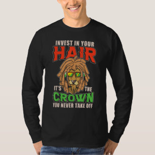 Dreadlock kapsel Rastafari loc'd up afro haar T-shirt