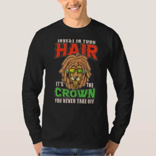 Dreadlock kapsel Rastafari loc'd up afro haar T-shirt