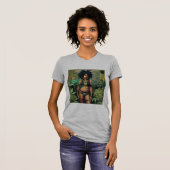 Dreadlock Queen Cheeba Heather Grijs T-shirt (Voorkant volledig)