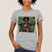 Dreadlock Queen Cheeba Heather Grijs T-shirt (Voorkant)