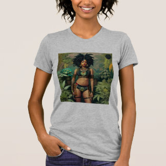 Dreadlock Queen Cheeba Heather Grijs T-shirt