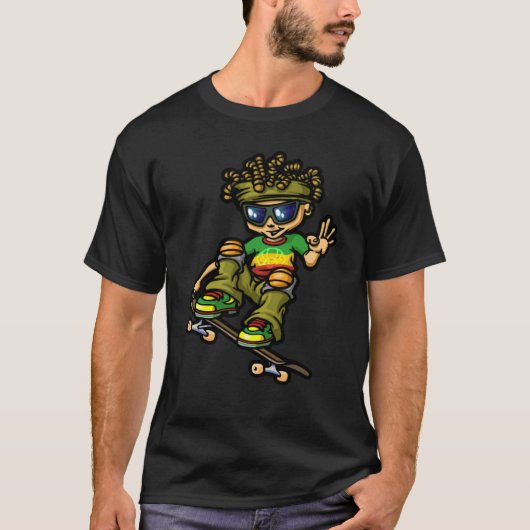 Dreadlock - Reggae Boy and Dreads T-shirt (Voorkant)