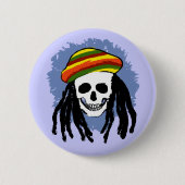 Dreadlock skop ronde button 5,7 cm (Voorkant)