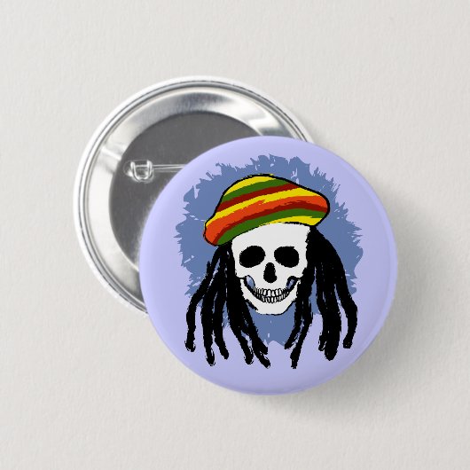 Dreadlock skop ronde button 5,7 cm (Voorkant /achterkant)