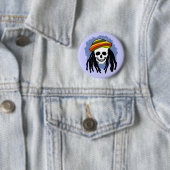 Dreadlock skop ronde button 5,7 cm (In situ)