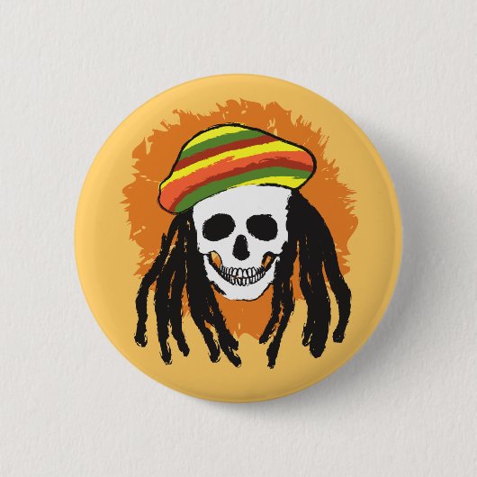 Dreadlock skop ronde button 5,7 cm (Voorkant)