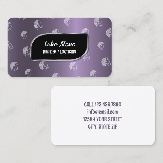 Dreadlocks Styling Loctician Visitekaartje (Voorkant / Achterkant)