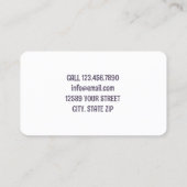 Dreadlocks Styling Loctician Visitekaartje (Achterkant)