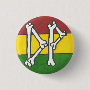 DREADLY PIRATES BADGE RONDE BUTTON 3,2 CM