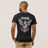 Dreadnaught Eagle Flag (kleur) Logo T-shirt (Achterkant volledig)