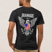 Dreadnaught Eagle Flag (kleur) Logo T-shirt (Achterkant)
