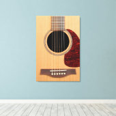 Dreadneen Acoustic 6 String Guitar Canvas Afdruk (Insitu (Houten vloer))