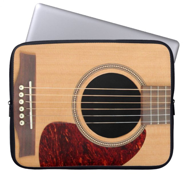Dreadneen Acoustic 6 String Guitar Laptop Sleeve (Voorkant)