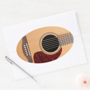 Dreadneen Acoustic 6 String Guitar Ovale Sticker