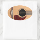 Dreadneen Acoustic 6 String Guitar Ovale Sticker (Tas)