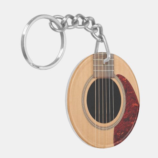 Dreadneen Acoustic 6 String Guitar Sleutelhanger (Voorkant Links)