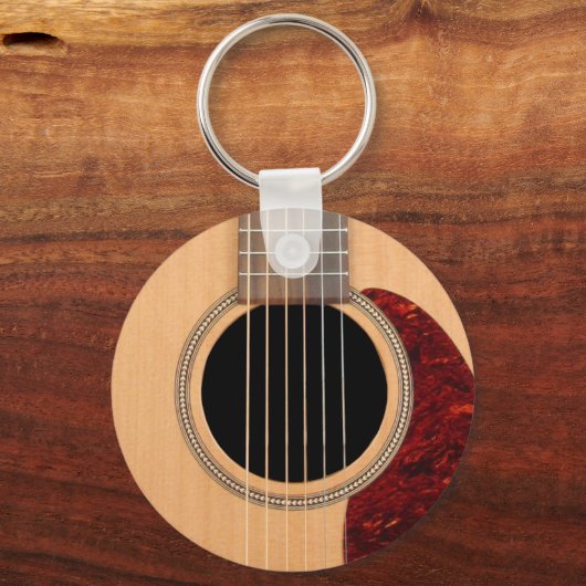 Dreadneen Acoustic 6 String Guitar Sleutelhanger (Voorkant)