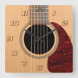 Dreadneen Acoustic 6 String Guitar Vierkante Klok