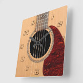 Dreadneen Acoustic 6 String Guitar Vierkante Klok (Hoek)