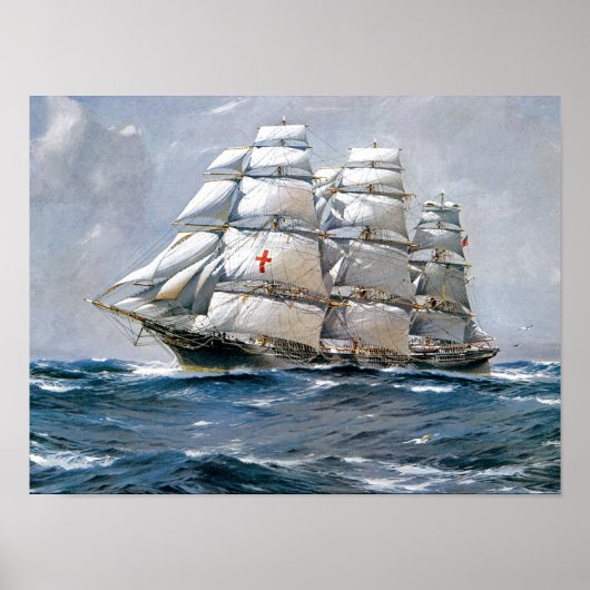 Dreadnked Sailing Clipper Poster (Voorkant)