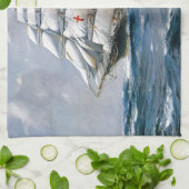 Dreadnked Sailing Clipper Theedoek (Gevouwen)