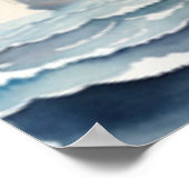 Dreadnought's Embrace Brown Battle Ship Blue Poster (Hoek)