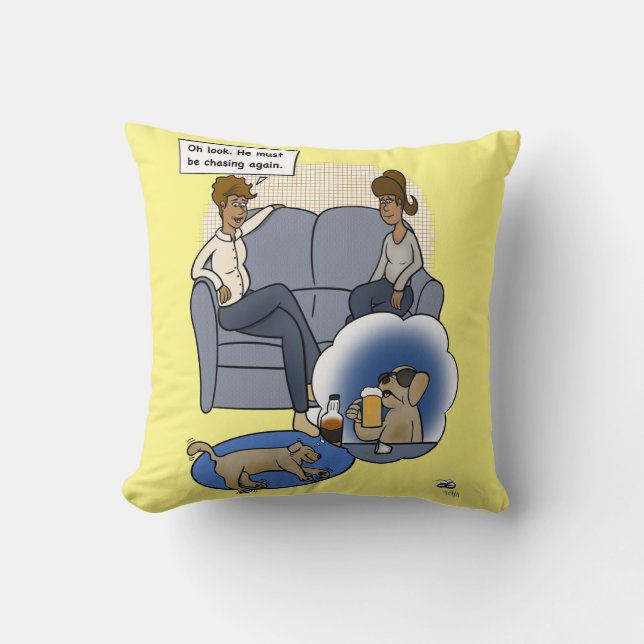 Dream achtervolgen kussen (Voorkant)