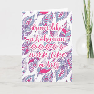 Dream als een Bohemisch werk als een Boss Kaart