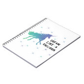 Dream als een Unicorn notebook Notitieboek (Linkerzijde)