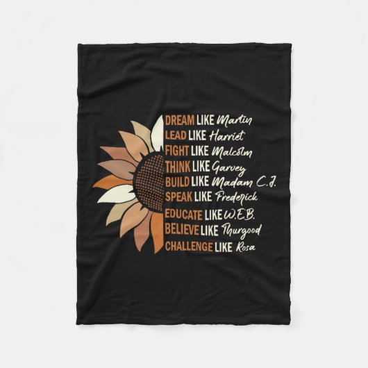 Dream als Martin Lead, als Harriet Black History Fleece Deken (Voorkant)